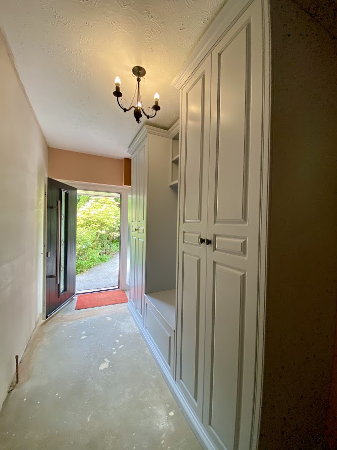 hallway bespoke cabinets